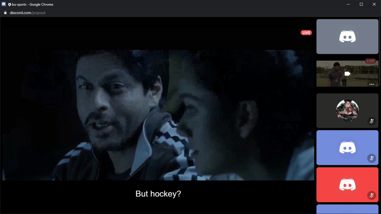screenshot of the movie Chak De India