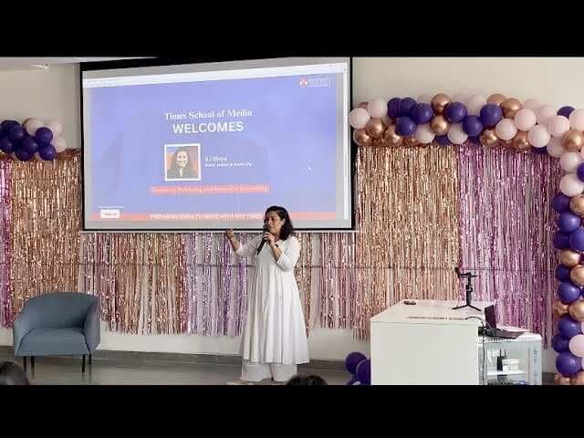 RJ Divya energizes TSOM's Orientation