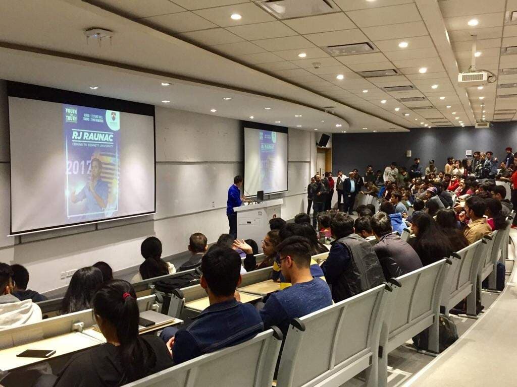 RJ Raunac visits Bennett University