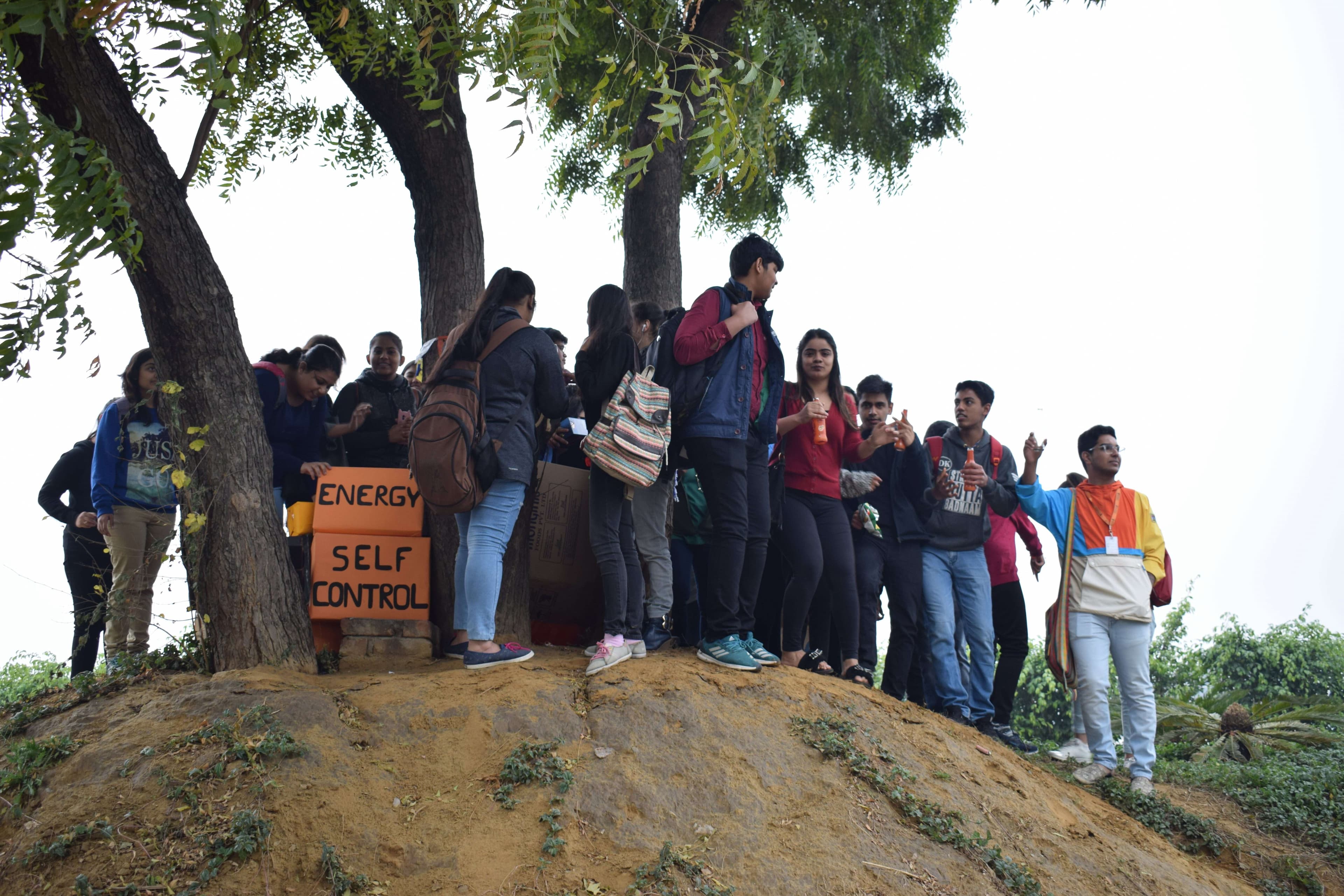BAJMC first year students give BU Chaupal a facelift