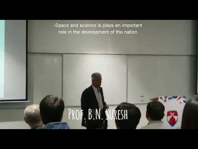 ISRO Prof BN Suresh talks to BU students