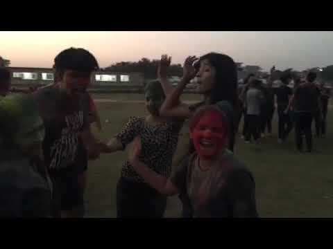 BU students celebrate Holi on campus