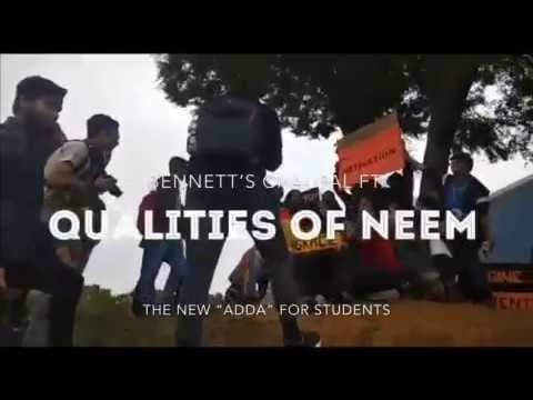 Students of Bennett University decorate their "Chaupal"