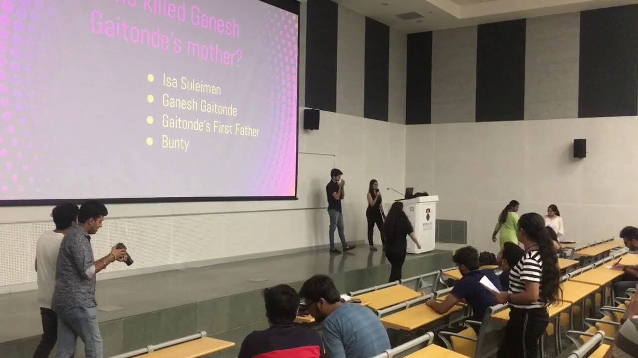 Sacred Games quiz thrills Bennetian