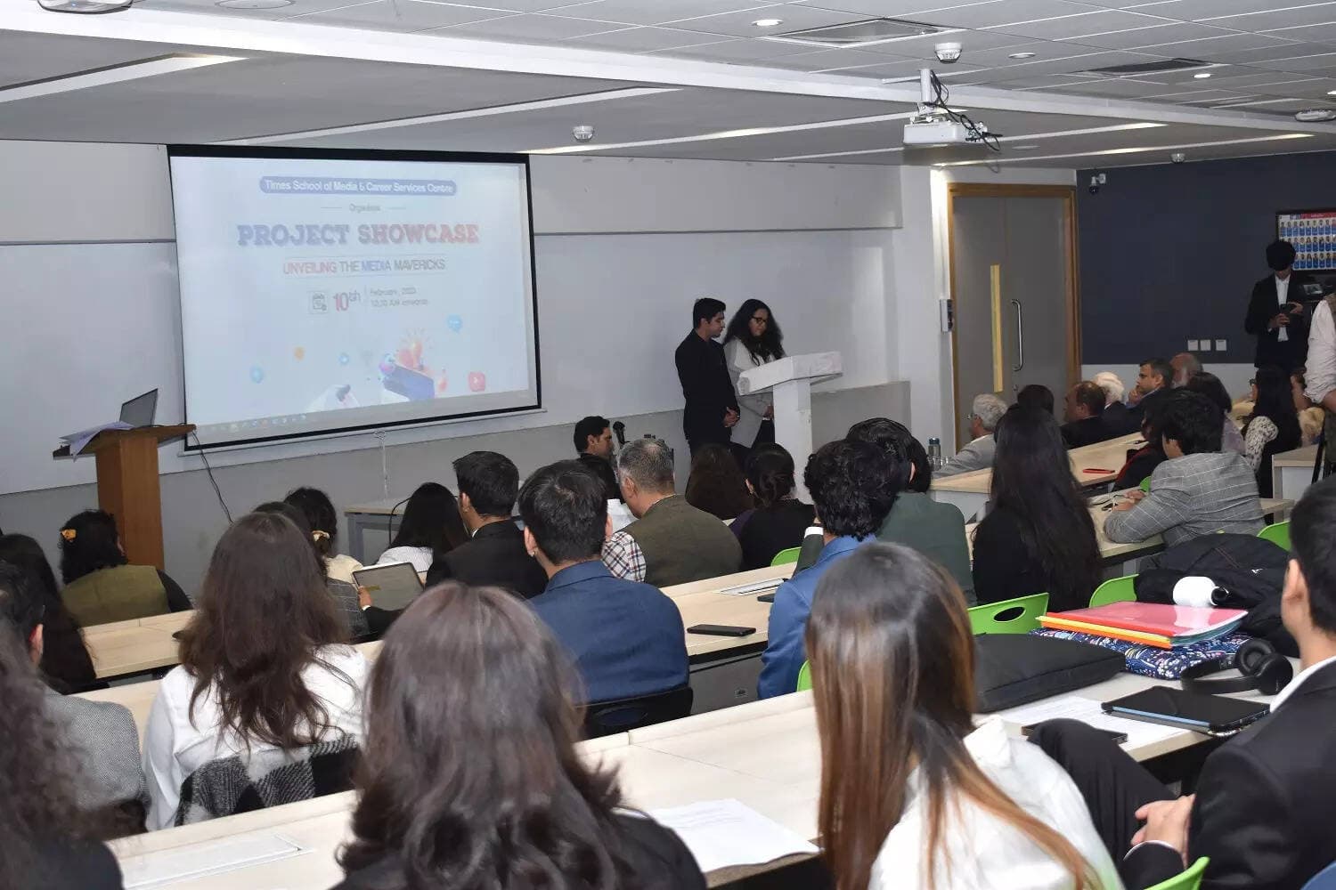 Students showcase learning before potential recruiters