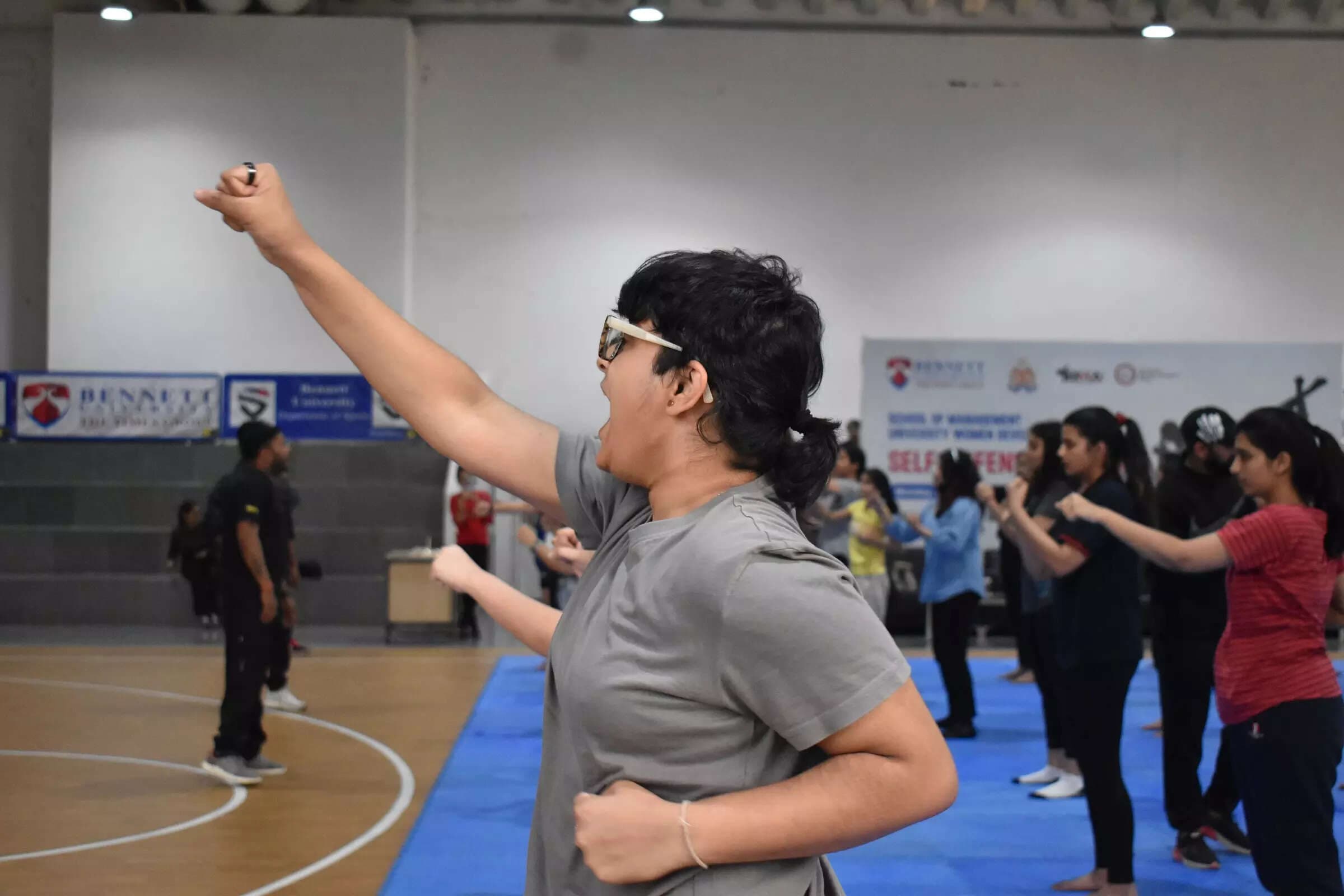 In pics: Scenes from a self-defence camp for BU's girls