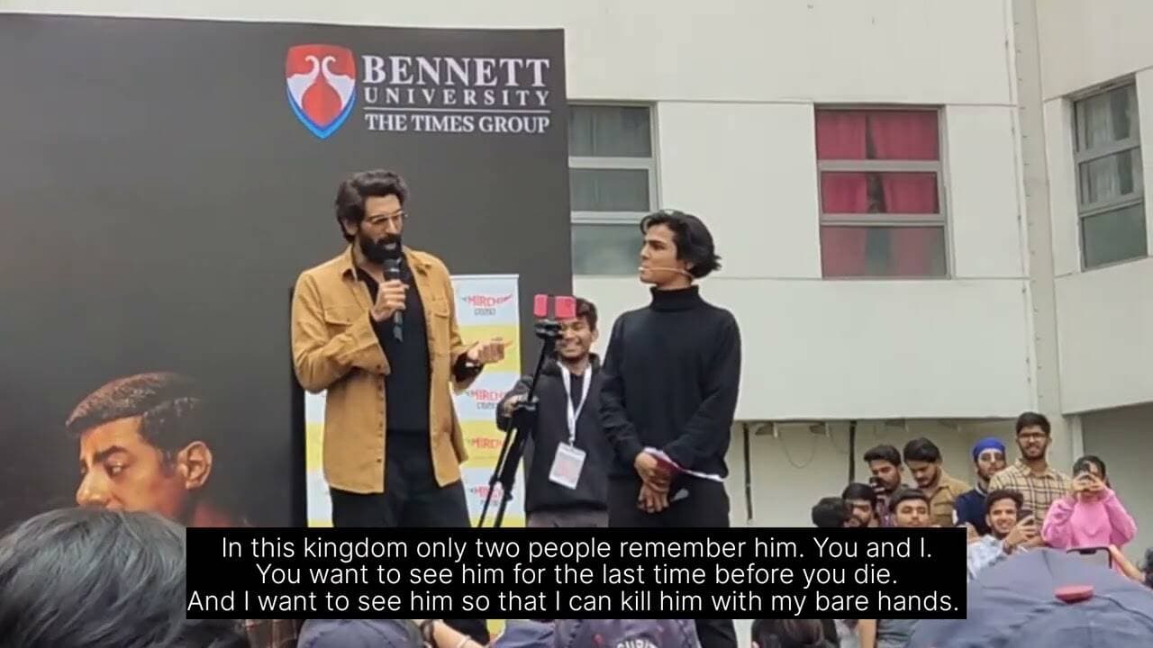 Rana Naidu starcast visits Bennett University