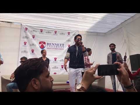Ayushman Khurana visits Bennett University